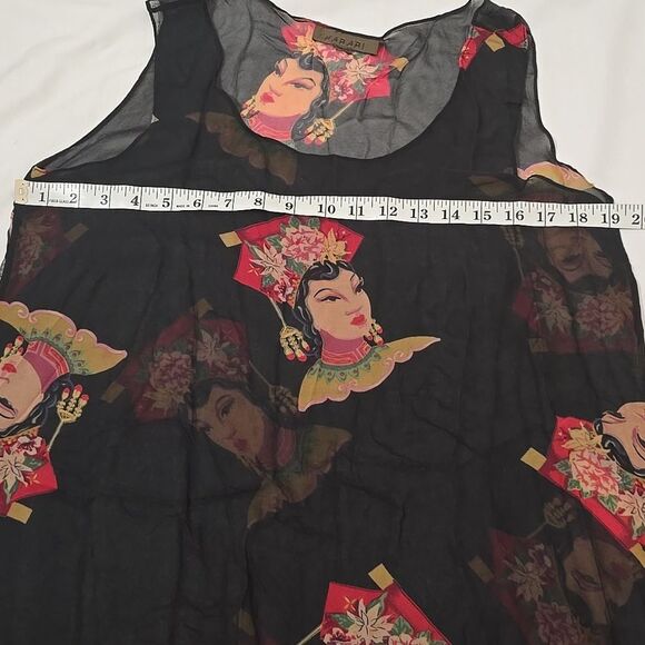Harari 100% Silk, Vintage Tunic Women’s Size S (See Measurements) - Picture 4 of 5